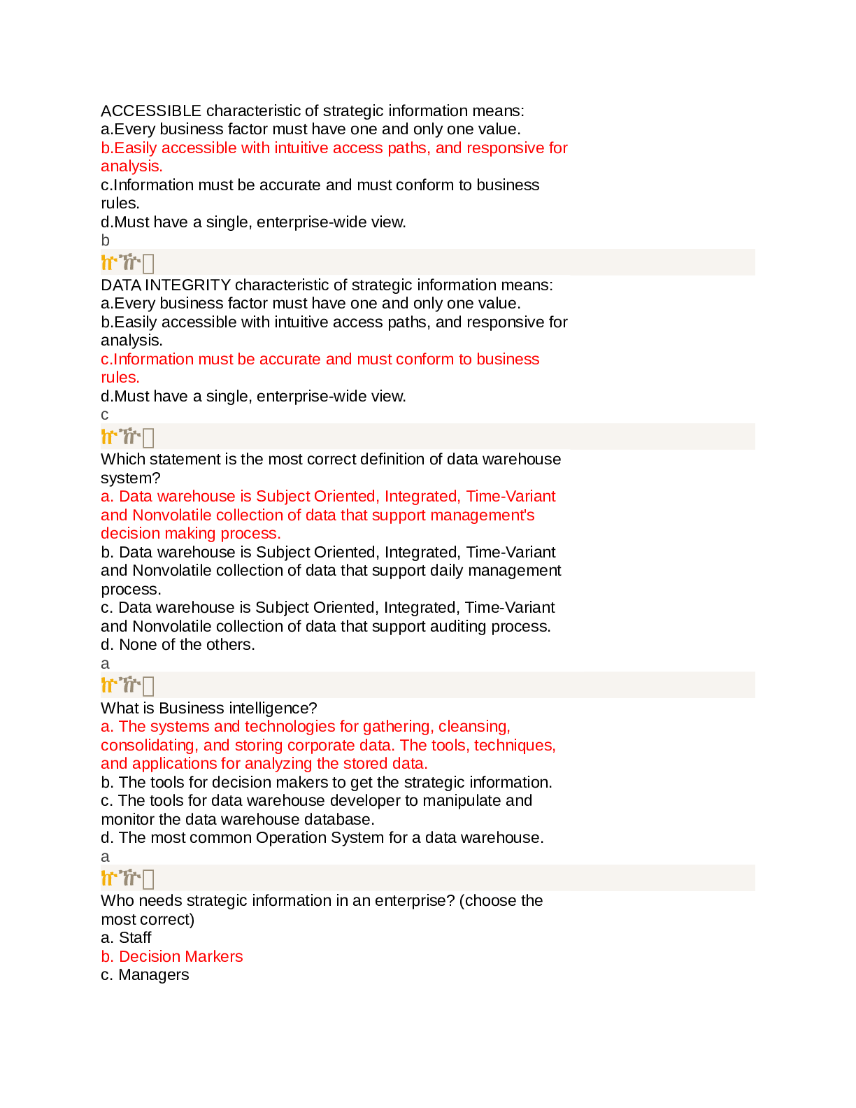 Preview image for characteristic of strategic information means: